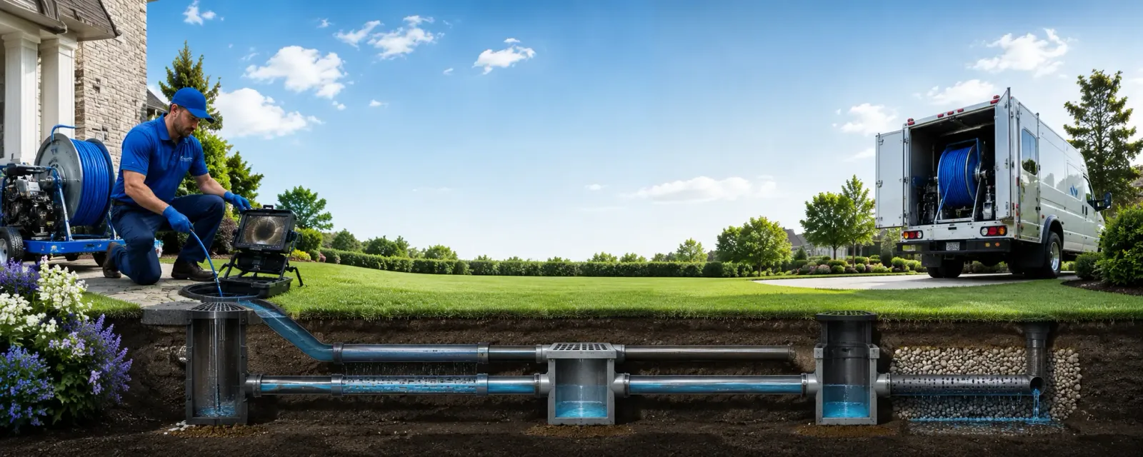 Outdoor drain cleaning information for Port Murray, NJ